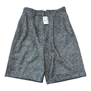 $80 EXPRESS Shorts Women Sz 4 Black High Rise Sequin Black Evening Bermuda
